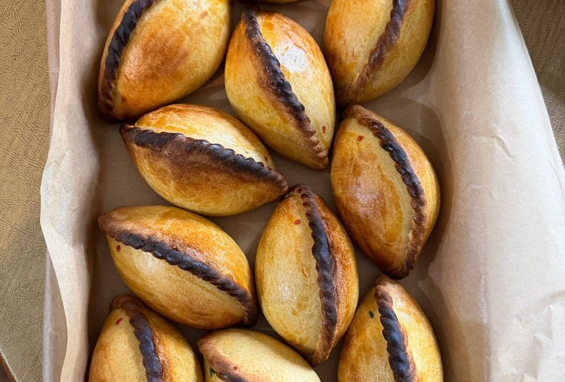 Salteñas packed in a box
